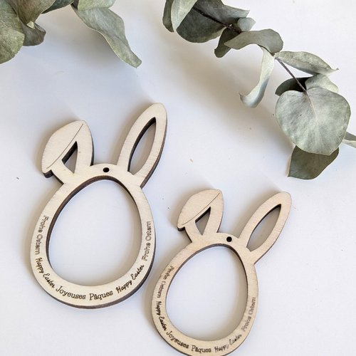 Oeufs en bois oreilles de lapins