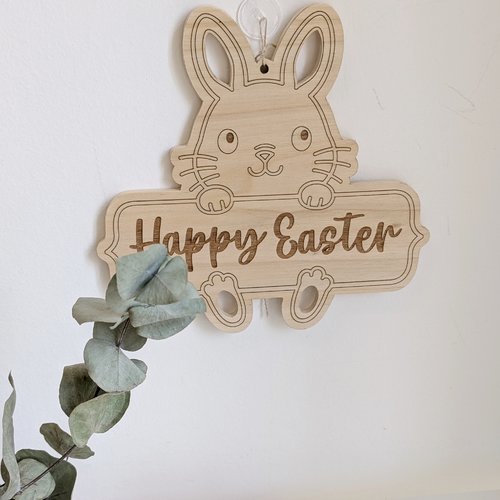 Décor de porte pour pâques