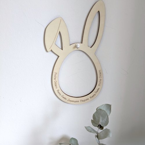 Décor mural en bois pour pâques