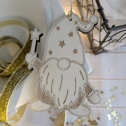 Déco de noël en bois petit lutin