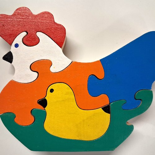 Puzzle poule et petit