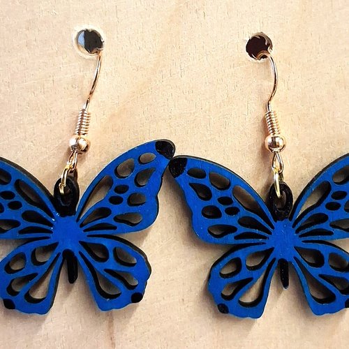 Boucles d'oreille en bois