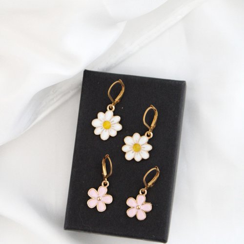Boucles d'oreilles daisy