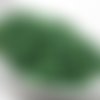 Perles de rocailles 4 mm en verre opaque lustré vert malachite en sachet de 18 g 