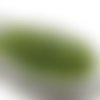 Perles de rocailles 4 mm en verre transparent brillant vert olive en sachet de 18 g 