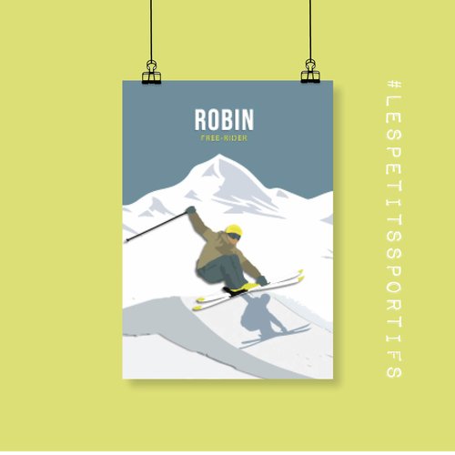 Affiche ski alpin