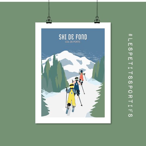 Affiche ski de fond