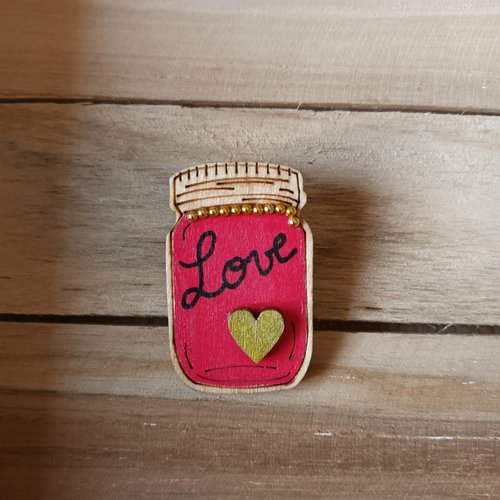 Broche bocal love
