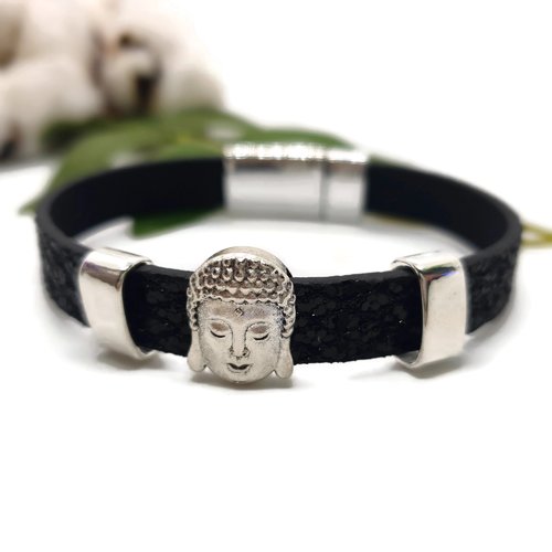 Bracelet bouddha noir