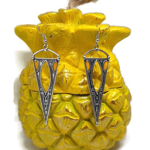 Boucles d'oreilles ethniques colorées