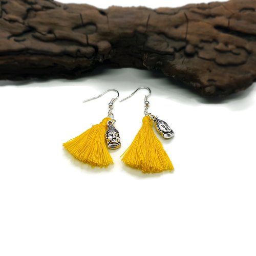 Boucles d'oreilles bouddha