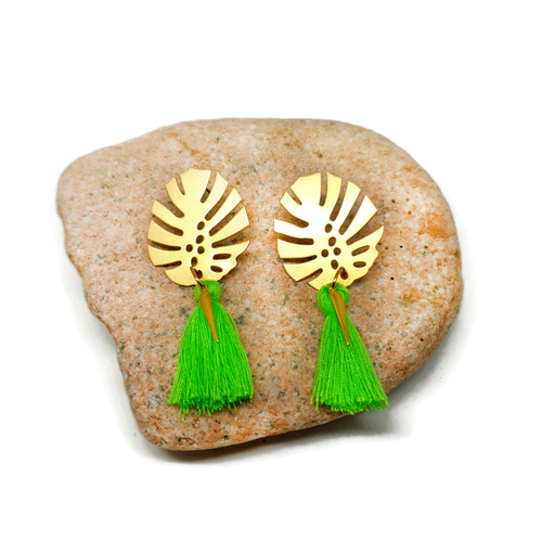 Boucles d'oreilles tropicales