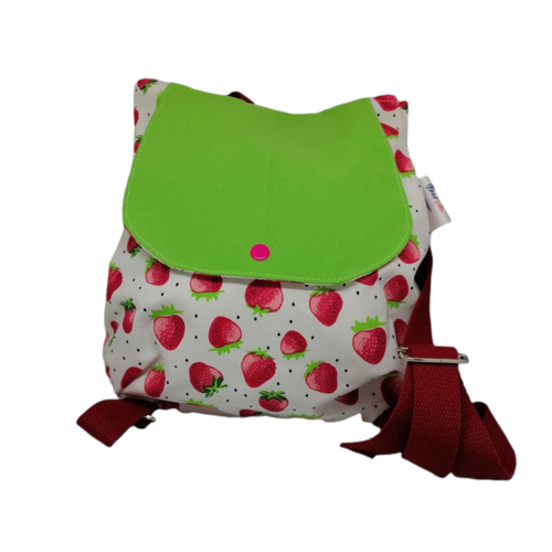 Sac à doudou maternelle fraises