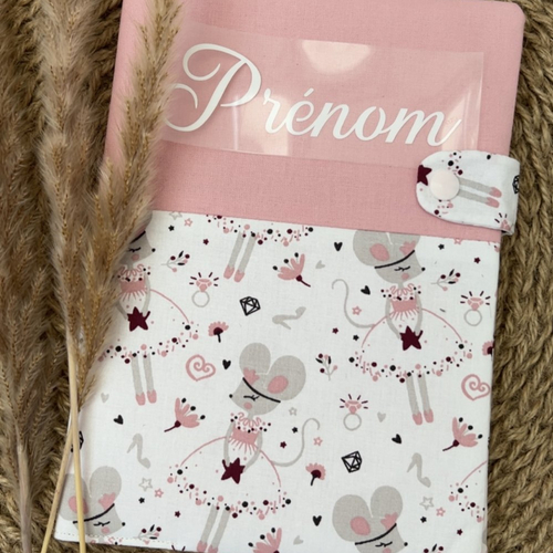 Protège carnet de santé "la souris ballerine"