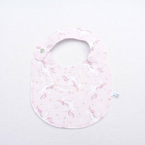 Bavoir bébé 0/12 mois « licorne» cadeau naissance fille original liste de naissance