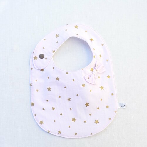 Bavoir bébé 0/12 mois original « daphné «  cadeau naissance fille