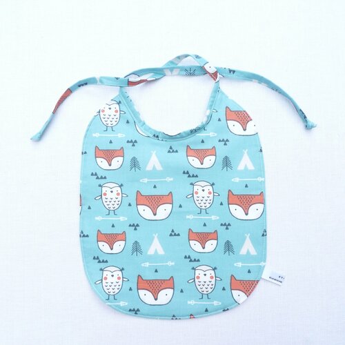 Bavoir bébé original réversible 0/12 mois « felix »