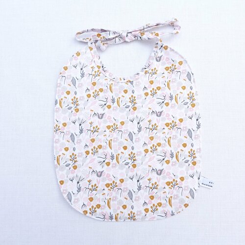 Bavoir bébé original réversible 0/12 mois « lou »