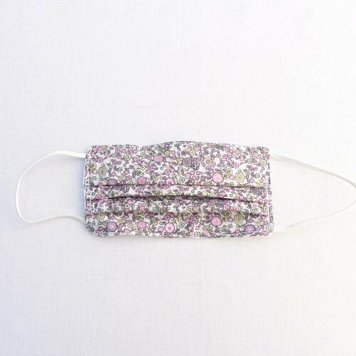 Masque de protection lavable coton adulte femme réversible original