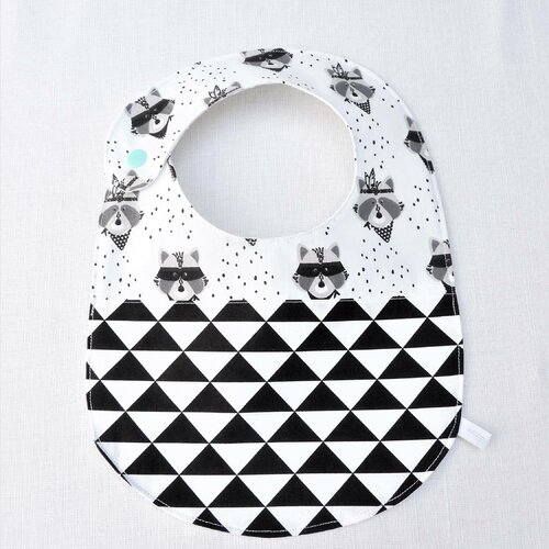 Bavoir bébé 0/12 mois &quot;raton laveur&quot;