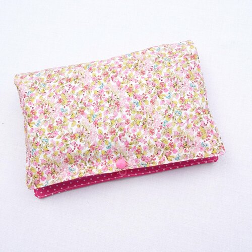 Pochette à couches et à lingettes bébé fille liberty liste naissance original