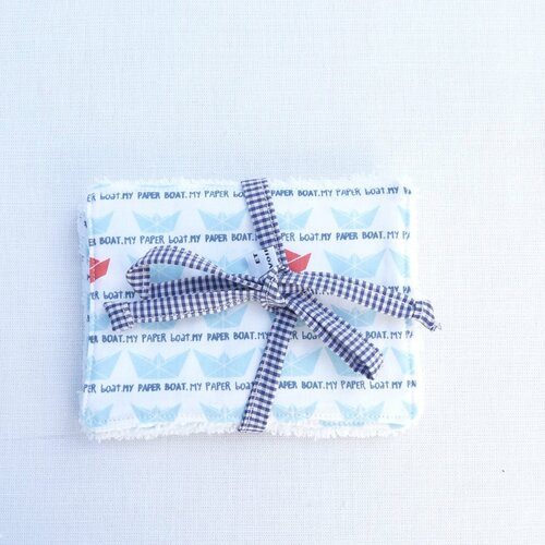 Ensemble 4 lingettes/cotons écologique bébé soin de soi zéro déchet liste naissance