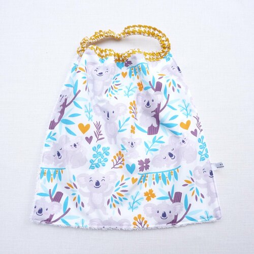 Serviette élastique fille cantine nounou 1/5 ans  zéro déchet soin de soi