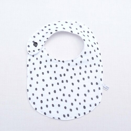 Bavoir bébé 0/12 mois  cadeau naissance original en lange double gaze liste de naissance