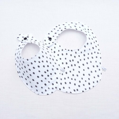 Duo bavoirs 0/12 mois en lange double gaze cadeau naissance original liste naissance bébé