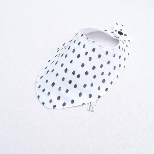 Bavoir foulard  original 0/12 mois  cadeau naissance  en lange double gaze liste de naissance