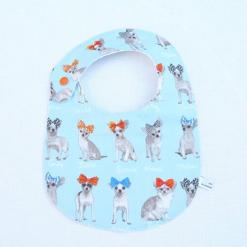 Bavoir bébé 0/12 mois fille « myrtille »