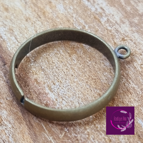 Sopport à bague réglable en métal bronze