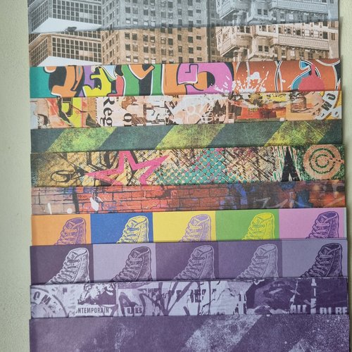 Papier origami - lot style street art