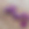 Perle en bois rectangle mauve 20x10 mm - lot de 5