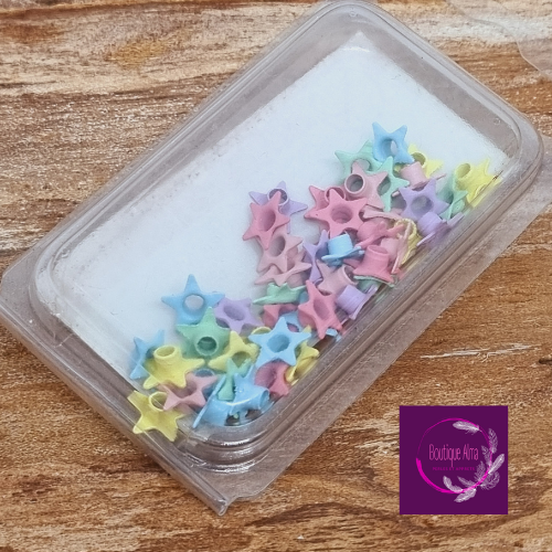 Oeuillets étoiles rayher ton pastel