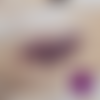 Perles poire aubergine acrylique 18mm - lot de 10
