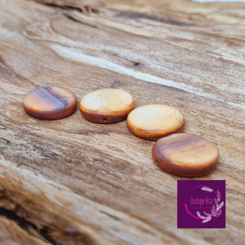 Palet de nacre beige x 4 diam 20 mm