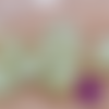 Perle de verre olive craquelée vert anis et blanche 10 mm x 8