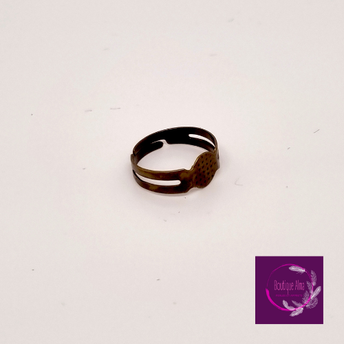 Support à bague réglable métal ton bronze
