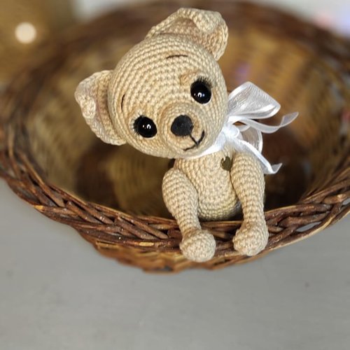 Chien chihuahua crochet animals mignon amigurumi cadeau pour fille pour filles original, décoration faite à la main.