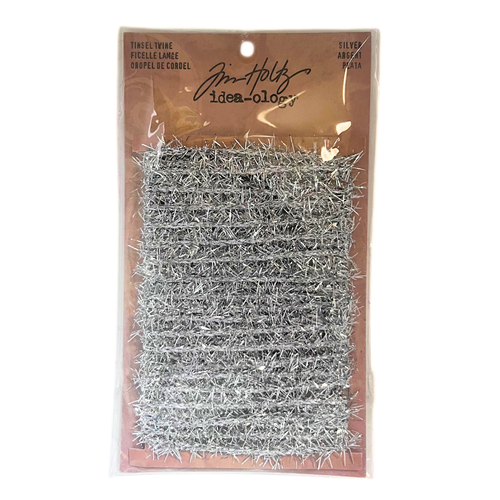 Mini guirlande argentée - tinsel twine - tim holtz - 5,4 m