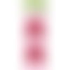 10 pinces à linge rouges pailletées - k&company - collection st valentin - 4,5 cm