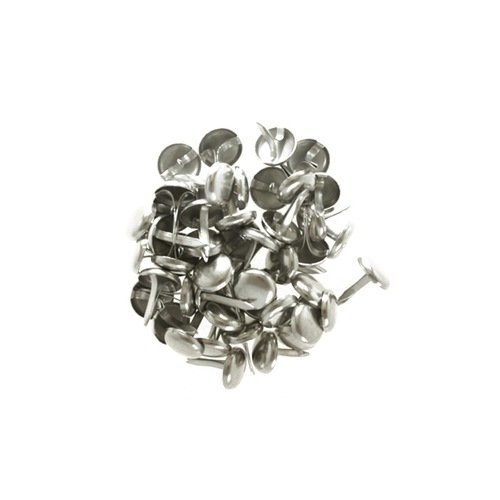 Attaches parisiennes - métal argenté - 8 mm - kesi'art