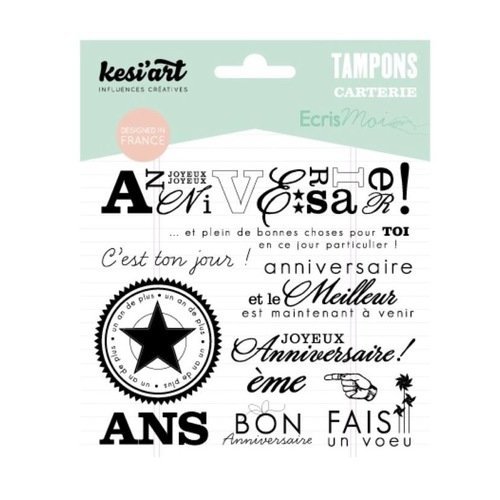 Un An De Plus Tampon Transparent Scrapbooking Carterie Anniversaire