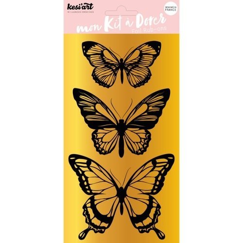 Kit à dorer - motifs papillons - kesi'art