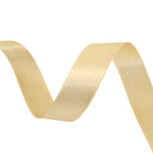 1m ruban satin - beige doré - largeur 15 mm