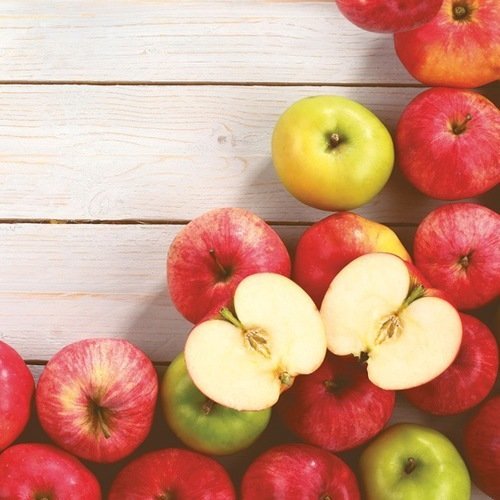 1 serviette en papier - pommes - fruits, verger, automne... - 33 x 33 cm