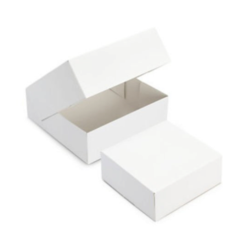 Boîte pâtissière carton - blanc - 22 cm