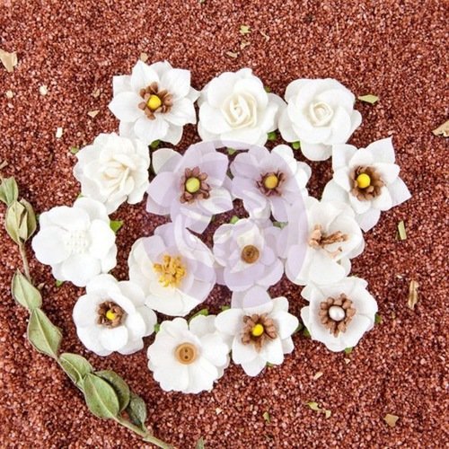 15 fleurs en papier fait-main - pura lalia, - prima marketing