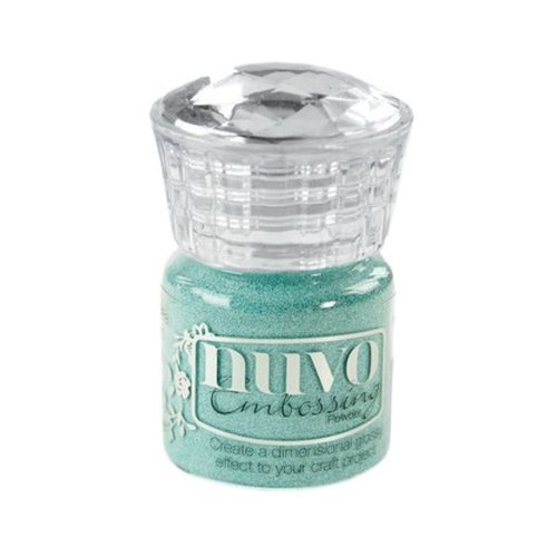 Poudre à embosser vert turquoise - cool jade - nuvo - 22 ml